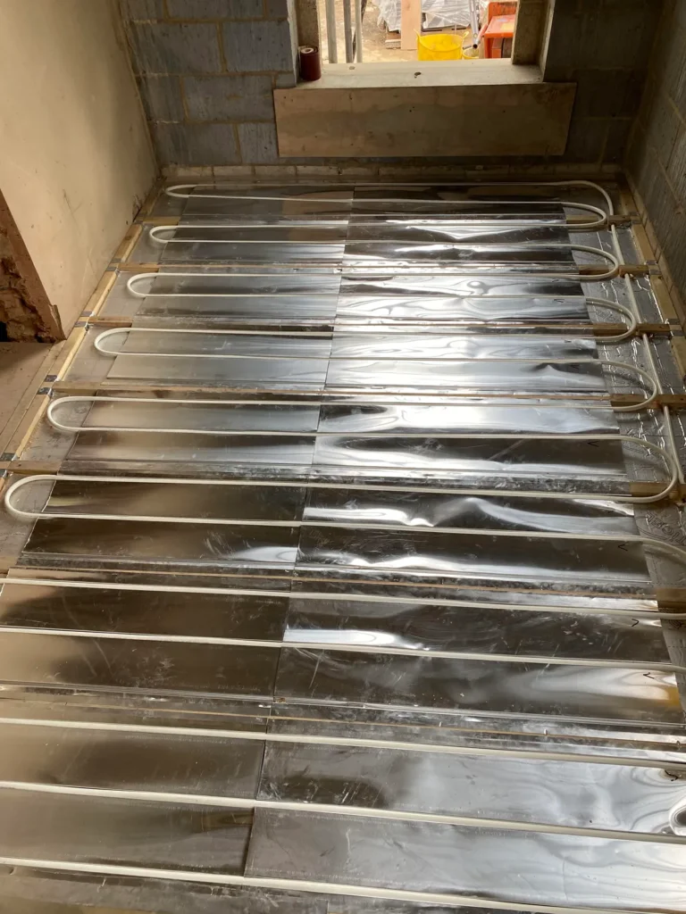 Aluminium trays for underfloor heating in Cheltenham