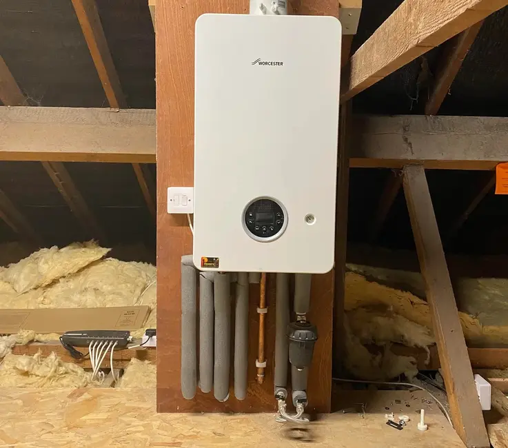 Worcestershire Bosch Boiler in a Gloucestershire loft
